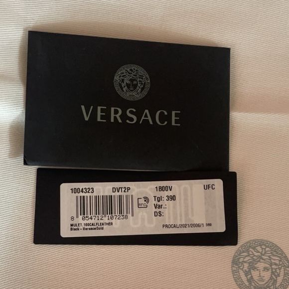 Versace Platform Heel Mules - Picture 2 of 6